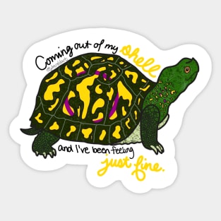 Intersex Pride Turtle Sticker